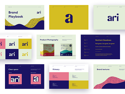 Ari Brand Book brand brand book brand designer brand guide brand guidelines brand identity branding branding agency colors custom type illustration label logo packaging