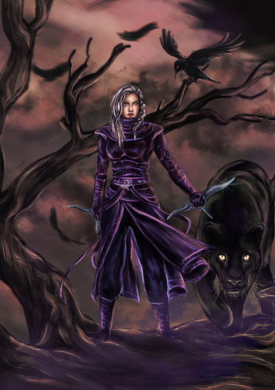 Sora ; Character design adobe photoshop animals art character design costume design design drawing illustration painting raven