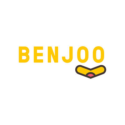BENJOO brand branding brilliant design flat icon identity logo minimal vector