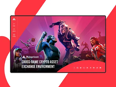 Hyperloot crypto cybersport desktop games hyperloot landing landingpage uiux webdesign wedesign