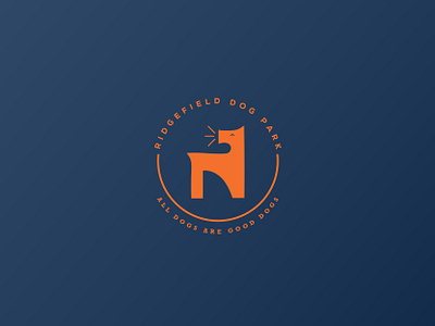 Dog Park airedale badge badge design bark blue brand branding good boy good dog happy icon irish kerry blue logo orange park playful schnauzer simple terrier