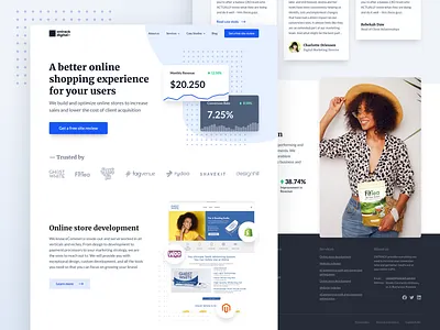 OnTrack - Website design for a digital agency design homepage landing page ui user experience user interface ux web web design website website design