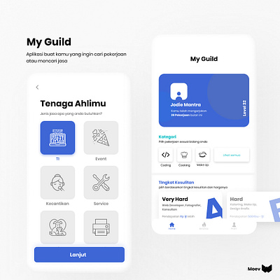 Application Design - My Guild app design mobile mobile ui ui uidesign uiux ux uxdesign