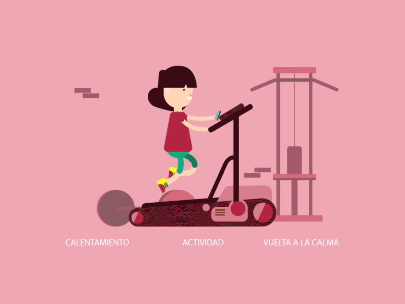 Ejercicio 2d after effects animation ejercicio flatmotion gym illustration inspiration jhonbmlk motiongraphics vector