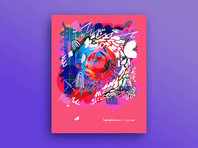 Expressive Abstraction vs Geometric Precision Collaboration abstract abstract art abstract design adobe fresco adobe illustrator collaboration design geometric design geometry grid illustration poster