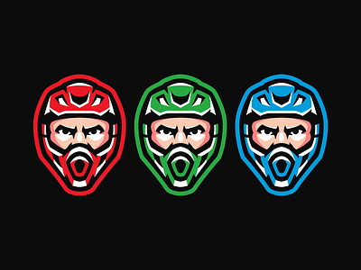 MOUNTINE BIKE RIDER badge bicycle bike biker brand esport extreme gaming helm helmet identity illustration mascot logo motocross mountain mountain bike riders sport sports branding vector