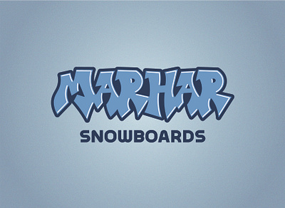 Marhar Snowboards board graphic branding lettering logo logodesign logotype marhar snowboard snowboards vector