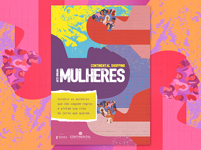 Continetal Shopping - International Women's Day branding campaign campanha conceitual designer graphicdesign key visual kv shopping center urban art