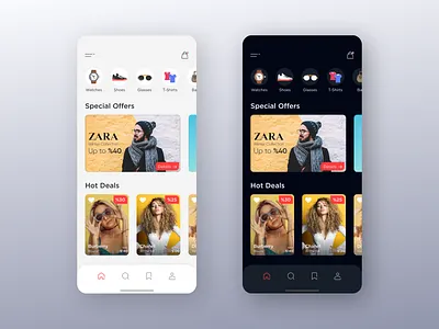 E-commerce Mobile App app app design appconcept brand clothing concept dark dark ui design designs ecommerce ecommerce app ecommerce shop fashion fashion brand mobile mobile ui shop ui zara