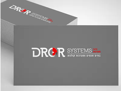 dror card branding design illustration template typography web website