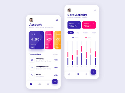 Financial account design icon ui ux vector