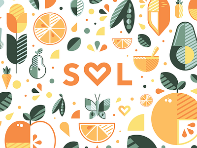 Sol Baby Food (1/4) adobe adobe illustrator baby food branding design graphicdesign illustration packaging retail target vector