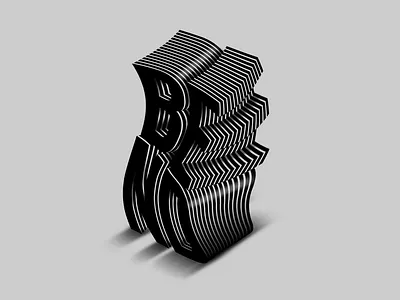 B E N D 3d design illustration typography vector