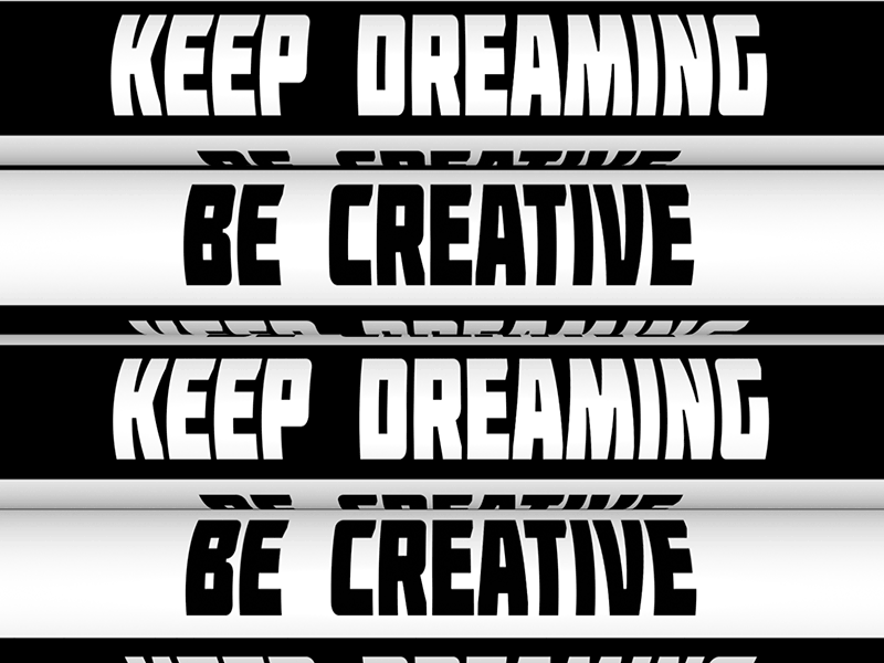 Be Creative . aftereffects animated gif animation creative design monochrome type