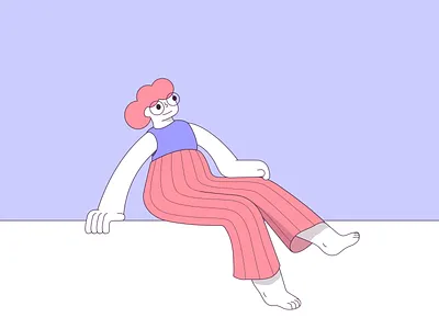 RELAX adobe illustrator art character design chill chilling digital art draw drawing illustration illustrator relax vector waiting