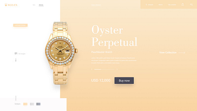 Rolex UI/UX dailyui design modern modern design ui web app web design webdesign website website design