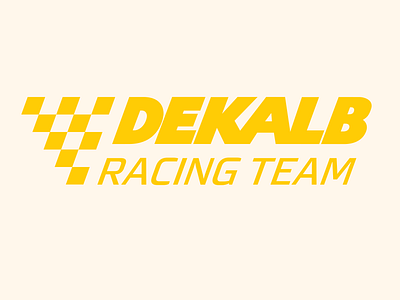 Dekalb Racing Logos branding car design fast flag icon icon design identity identity design logo motorsport nascar race car racetrack racing typography vector