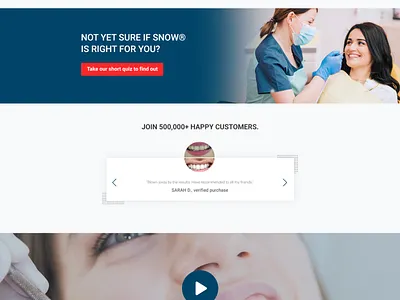 SNOW Teeth Whitening design modern modern design web web design webdesign website website design