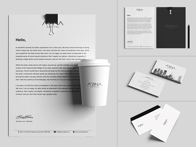 Arina Capital Branding arina art art direction brand design branding businesscard capital design identity logo stationary web