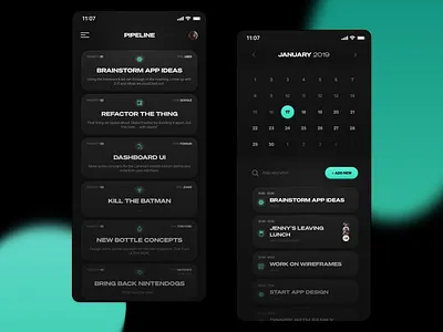 Calendar / Task App app apple calendar design ical ios minimal pipeline product simple task task management todo ui ux