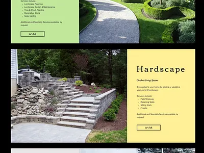 Scanella Landscaping clean clean ui dailyui modern design web web app web design webdesign website website design