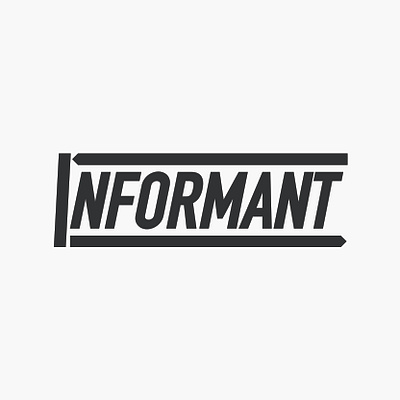 Informant Logo adobe illustrator brand brand design brand designer branding branding design branding designer design graphic design icon information journalism logo logo design logo designer logos minimal news typography