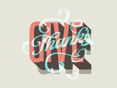 Give Thanks brand identity calligraphy fall give identity lettering logo logo design thanksgiving type typography