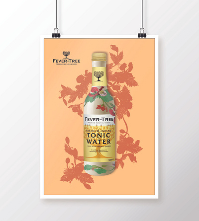 YCN // FEVER-TREE bottles design floral graphicdesign lable packaging poster ycn