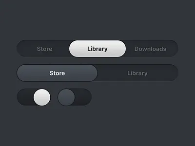 Segmented Controls & Toggles design ios segmented control switch toggles