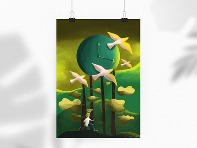 ‘Time’ Illustration art artwork concept art conceptual design digital rendering illustration photoshop poster series time