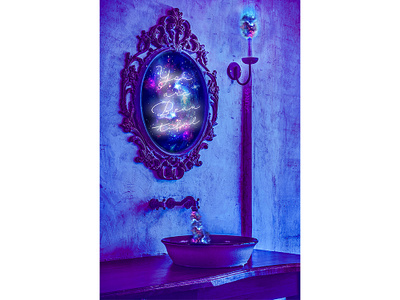 Mirror Mirror blue and puple fineart galaxy magic magical mirror motivational motivational quotes photomanipulation photomontage photoshop photoshop art self confidence space universe