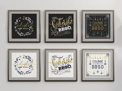 BBSO Christmas Event Style Options black black white blackandwhite classic clean colors concept design drawing flat icons logo minimalist options rustic scandinavia simple typeface typogaphy typography