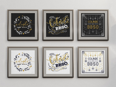 BBSO Christmas Event Style Options black black white blackandwhite classic clean colors concept design drawing flat icons logo minimalist options rustic scandinavia simple typeface typogaphy typography