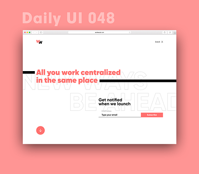 Daily UI 048 - Coming soon coming soon daily 100 challenge daily ui dailyui typography ui uidesign uiux ux