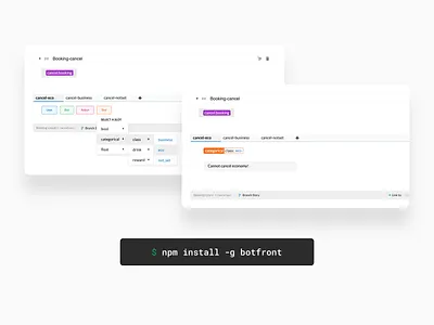 Slots in the Conversation Builder ai artificial intelligence bot botfront chat chatbot conversation conversation builder conversational desktop entity intent linking nlu open source open source rasa slot utterance web app