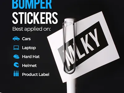 Bumper Stickers branding design stickers