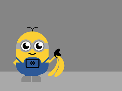 Banana?! animation art cartoon illustration minion yellow