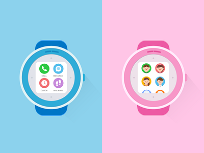 Kid Watch design doodle icon icon set iconography illustraion kid design kid watch kidillustration logodesign watch watchdesign watchface