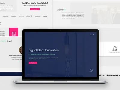 Website Design app artboard design minimal product service ui web