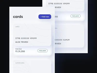 CRED in Skeuomorph app cred design finance ios ui ux
