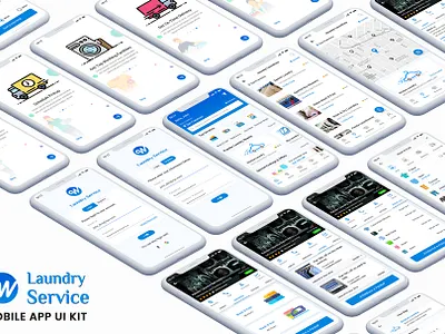 Wash It : Laundry App UI Kit collection delivery commercial laundry dry cleaning green ui kit ios app design ios app ui kit iphone app ui kit psd ironing laundry laundry app laundry app android psd laundry service laundry ui kit psd ui kit shirt laundry ui kit washing