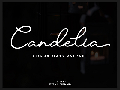 Candelia - Stylish Signature Font branding design elegant font fonts free handlettering handwriting handwritten handwritten font ligature logo logotype script script font stylish stylish font stylish fonts