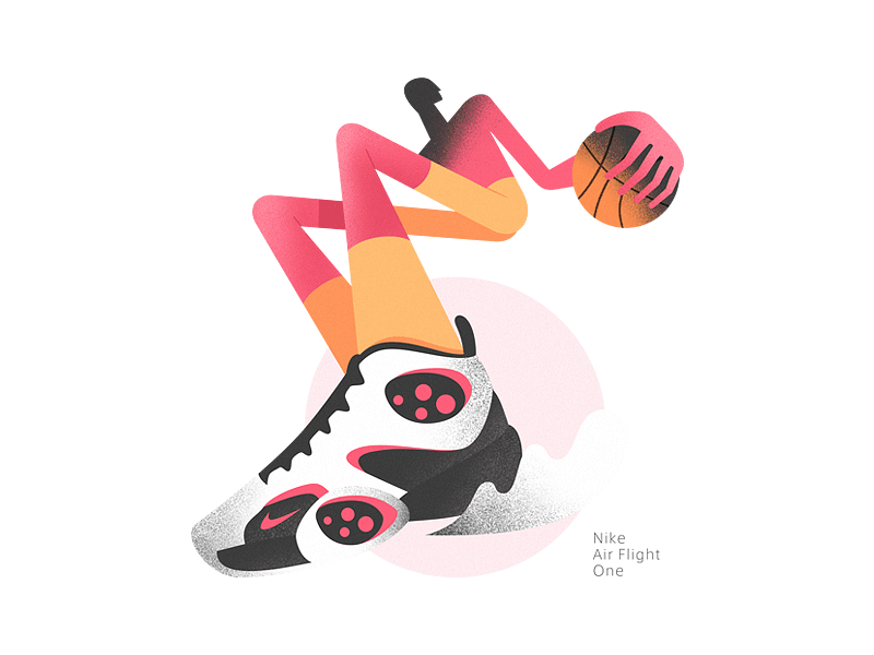 Nike Air Flight One design illustration vector