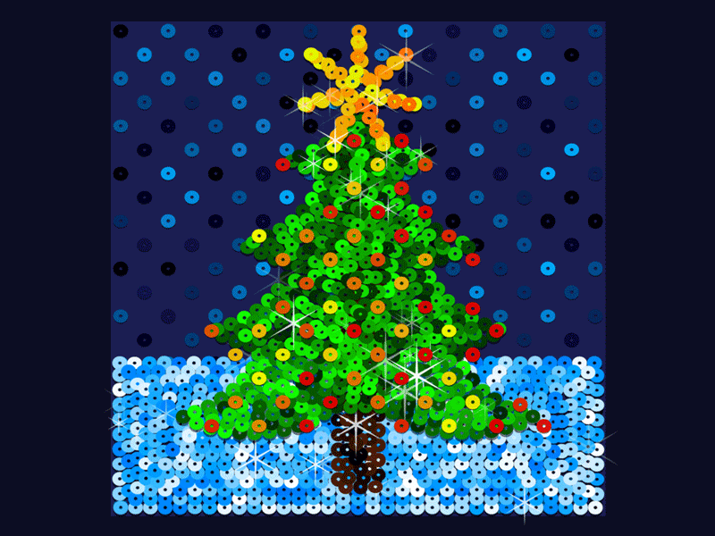 Christmas Sequins action animation automated card christmas gif photoshop action sequins tree