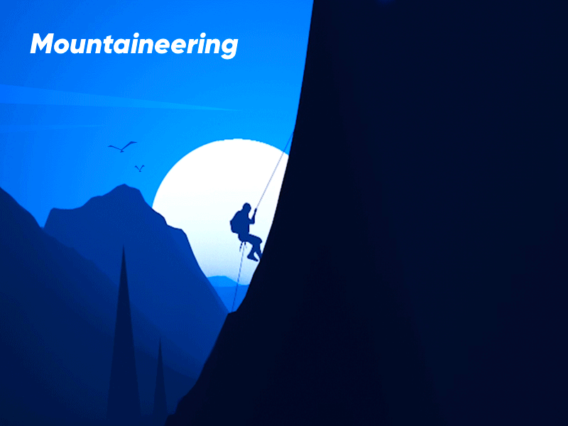 Mountaineering festival gif spring 插图