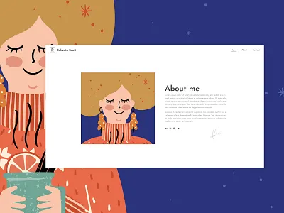 Portfolio Compact colorful creative design designer portfolio illustration illustrator portfolio personal portfolio presentation studio template vectors