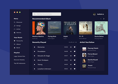 Daily UI #009 - Music Player 2019 branding clean design figma minimal ui userinterface ux web