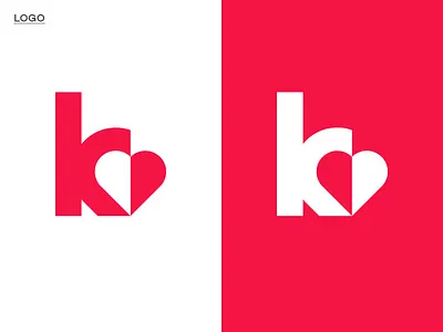 K + heart (Available) branding design geometric health heart icon insurance k logo logo logodesign mark minimal modern negativespace smart