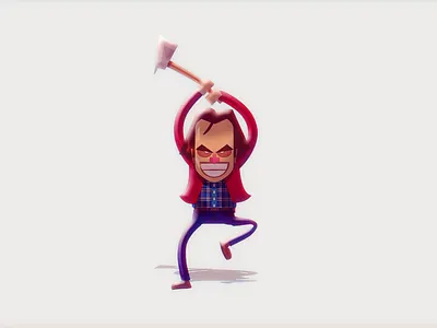 The Shining – Horror Walk Cycle 2d animation adobe after effects animation character character animation character design design flat illustration vector