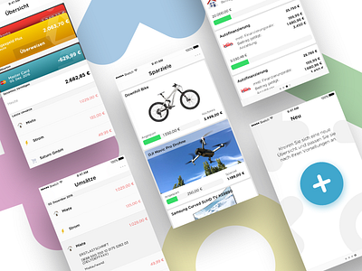 favoBank banking banking app cards dashboad design light ui ux